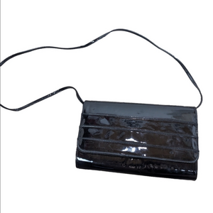 Black Patent Shoulder Bag Going Out Purse